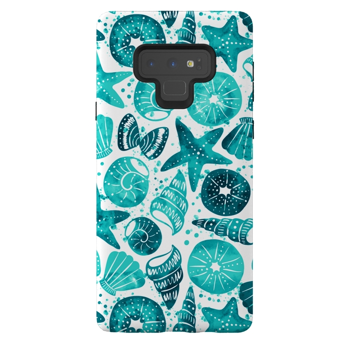 Galaxy Note 9 StrongFit sea shells 2 by Laura Grant