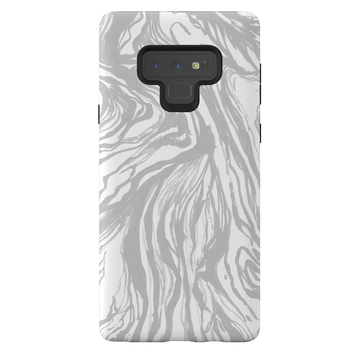 Galaxy Note 9 StrongFit Gray Marble by Caitlin Workman