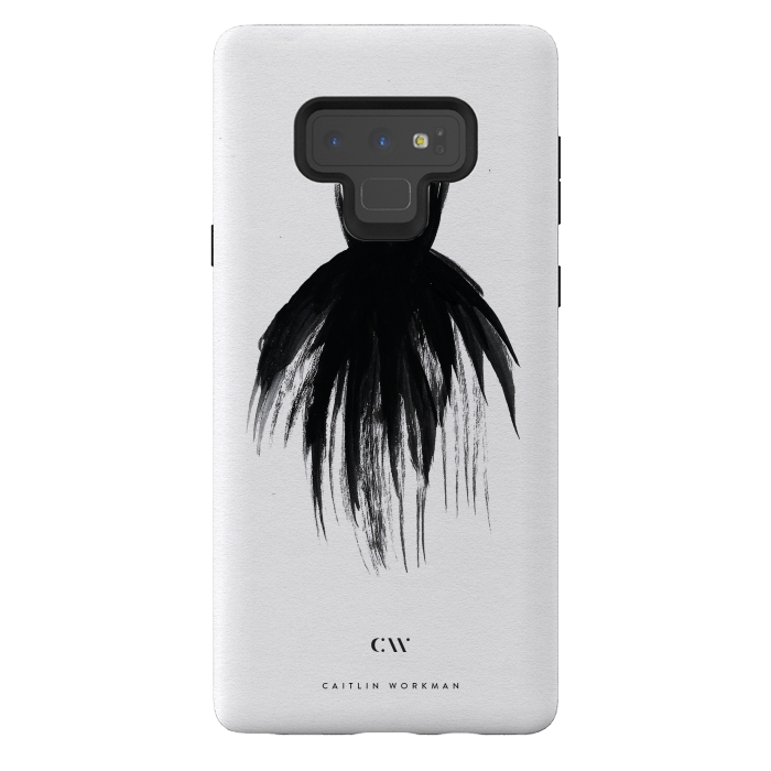 Galaxy Note 9 StrongFit Little Black Dress by Caitlin Workman