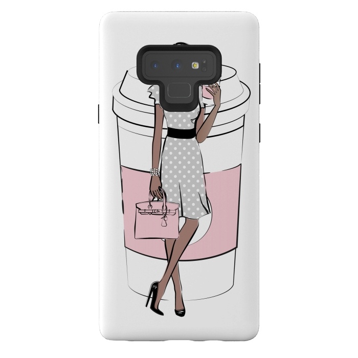 Galaxy Note 9 StrongFit Coffee Boss Babe Woman by Martina