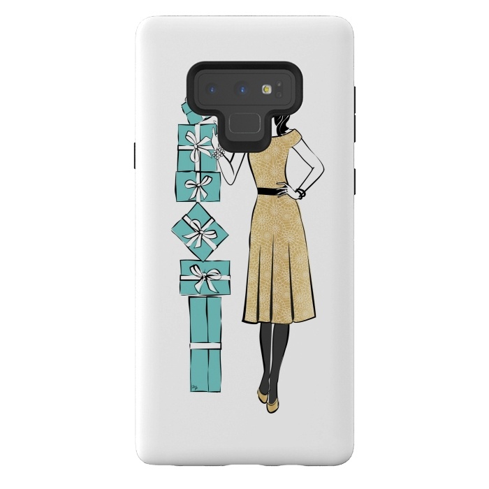 Galaxy Note 9 StrongFit Attractive young Woman with gifts by Martina
