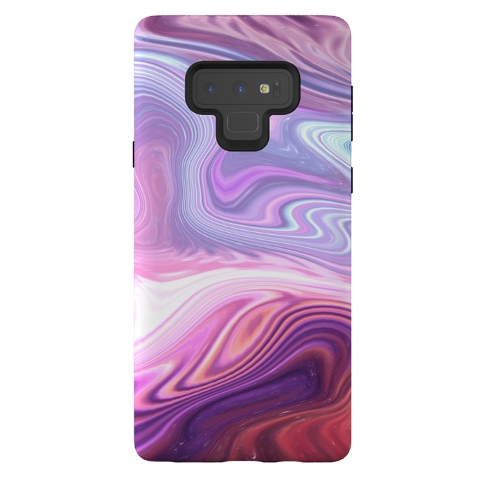 Galaxy Note 9 StrongFit Purple Marble by Martina