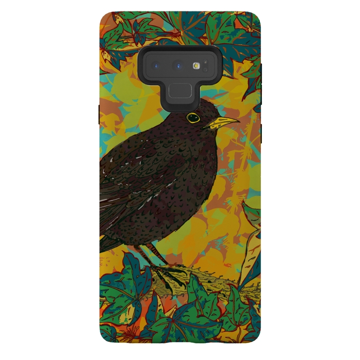 Galaxy Note 9 StrongFit Blackbird by Lotti Brown