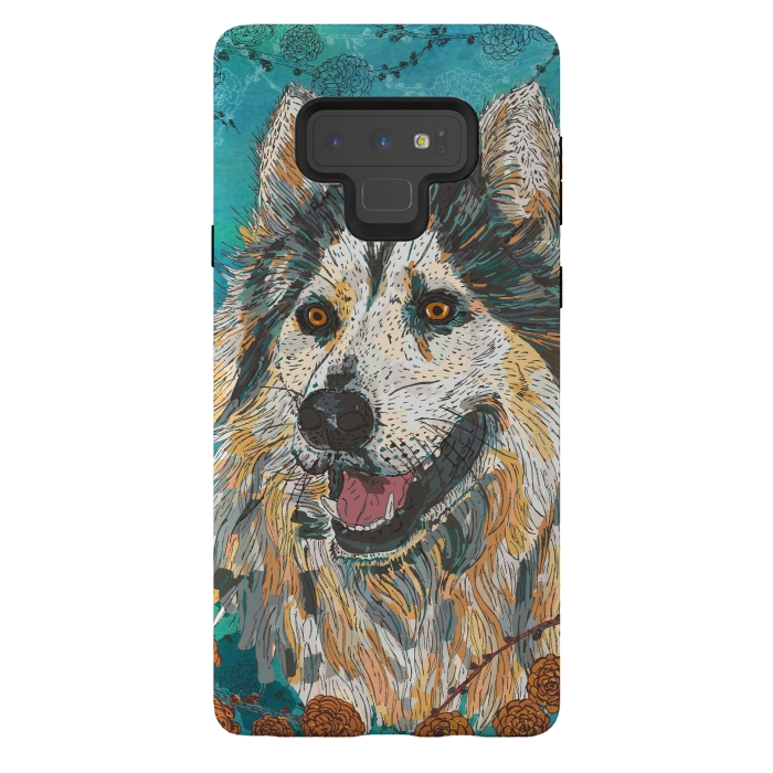Galaxy Note 9 StrongFit Husky by Lotti Brown