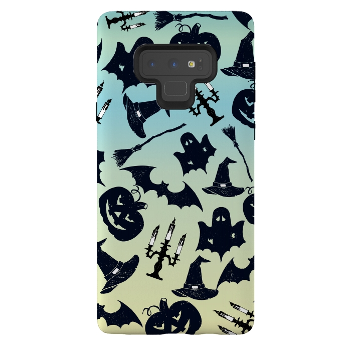 Galaxy Note 9 StrongFit Spooky Halloween by Allgirls Studio