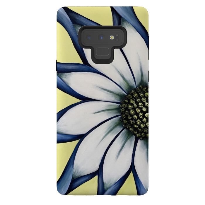 Galaxy Note 9 StrongFit White African Daisy by Denise Cassidy Wood