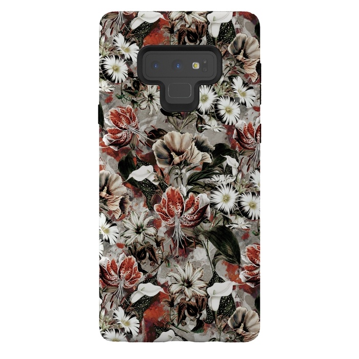Galaxy Note 9 StrongFit Floral Fall by Riza Peker