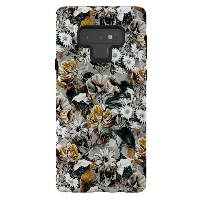 Galaxy Note 9 StrongFit Floral Gold by Riza Peker