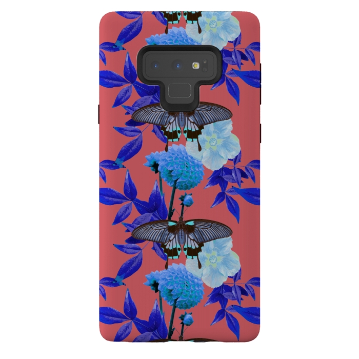 Galaxy Note 9 StrongFit Butterfly Garden by Zala Farah