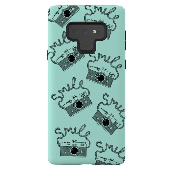 Galaxy Note 9 StrongFit Smile pattern by Coffee Man