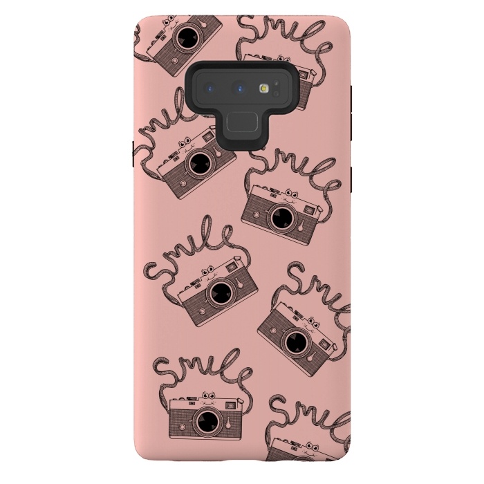 Galaxy Note 9 StrongFit Smile pattern rose by Coffee Man