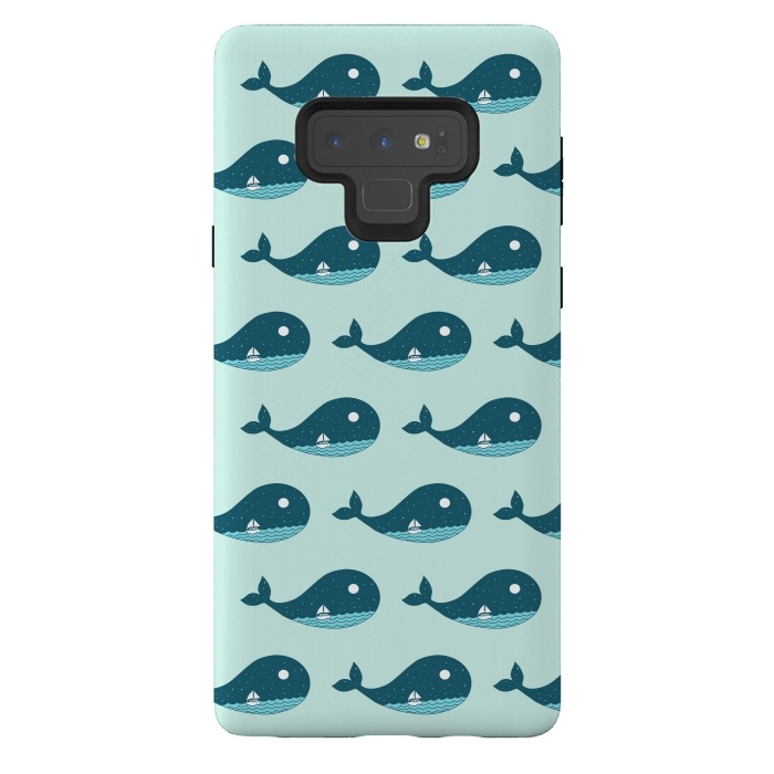 Galaxy Note 9 StrongFit Whale Landscape by Coffee Man