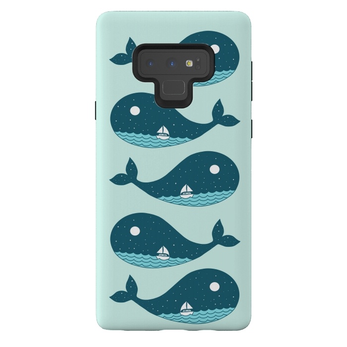 Galaxy Note 9 StrongFit Whale Landscape 2 by Coffee Man