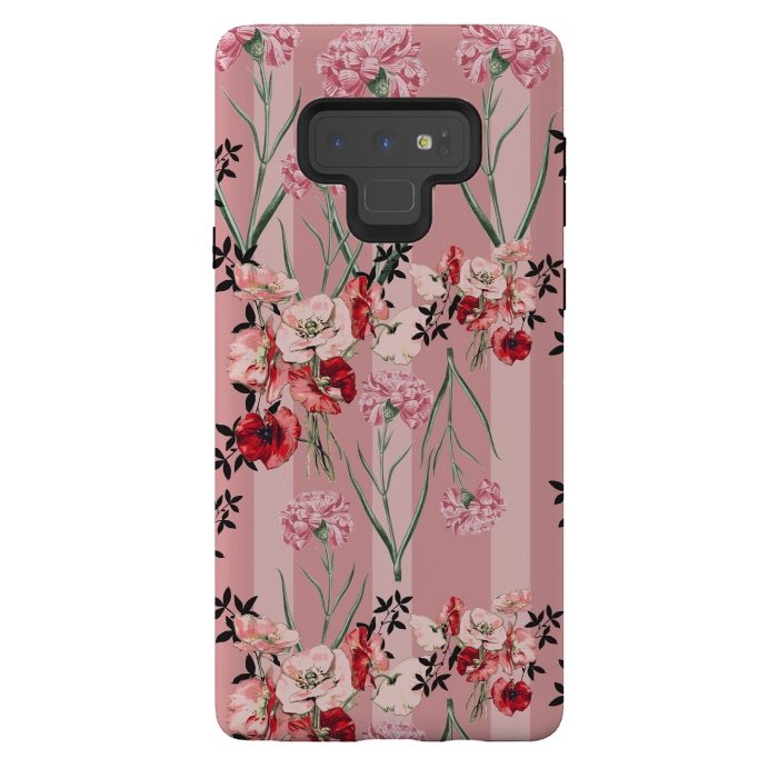 Galaxy Note 9 StrongFit Floral Love X (Red) by Zala Farah