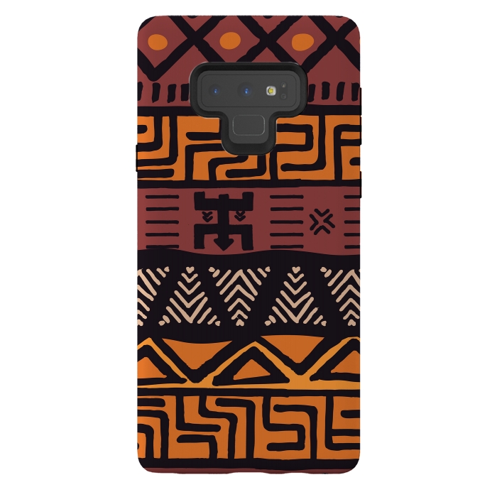 Galaxy Note 9 StrongFit Tribal ethnic geometric pattern 021 by Jelena Obradovic