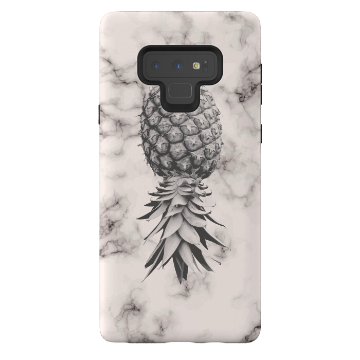 Galaxy Note 9 StrongFit Marble Texture Seamless Pattern Pineapple 052 by Jelena Obradovic