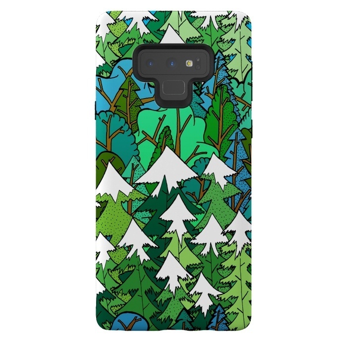 Galaxy Note 9 StrongFit Winter's Forest by Steve Wade (Swade)