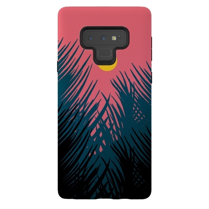 Galaxy Note 9 StrongFit The Evening Palm trees by Steve Wade (Swade)