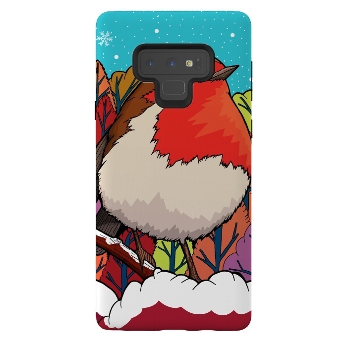 Galaxy Note 9 StrongFit The Big Red Robin by Steve Wade (Swade)