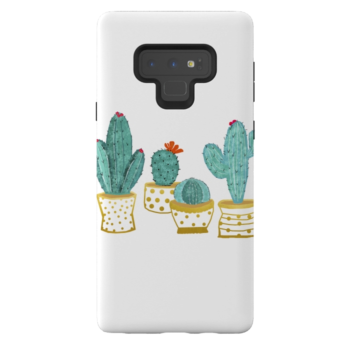 Galaxy Note 9 StrongFit Cactus Garden V2 by Uma Prabhakar Gokhale