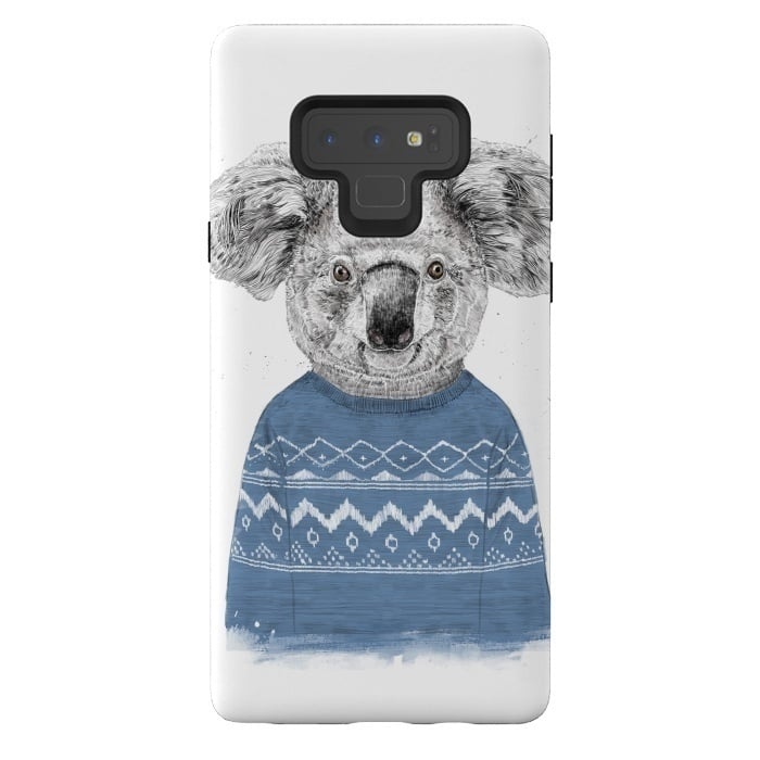 Galaxy Note 9 StrongFit Winter koala by Balazs Solti