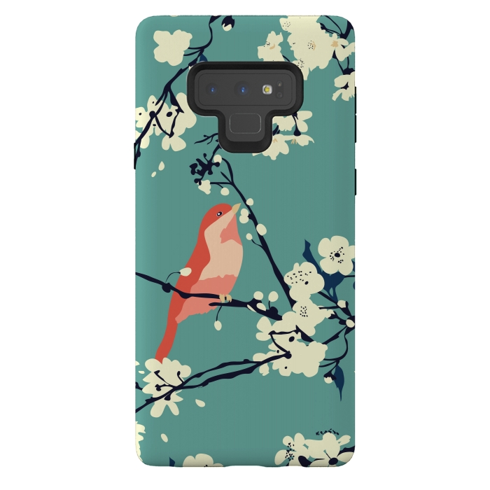 Galaxy Note 9 StrongFit Bird and Blossom by Zoe Charlotte