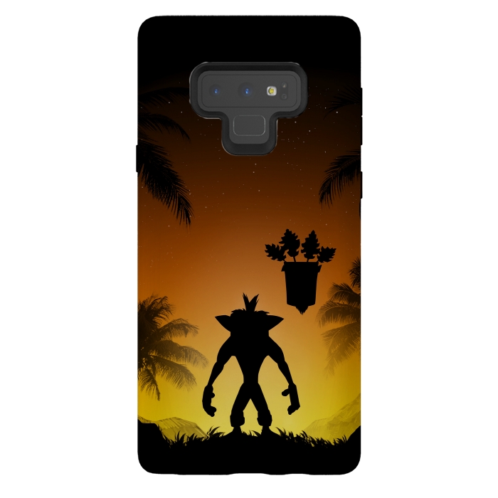 Galaxy Note 9 StrongFit Protector of the island by Denis Orio Ibañez
