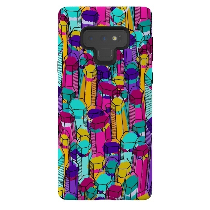 Galaxy Note 9 StrongFit Rock of colours 3 by Steve Wade (Swade)