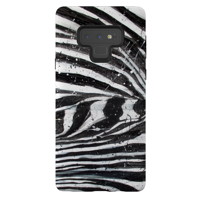 Galaxy Note 9 StrongFit Zebra Stripes by ECMazur 