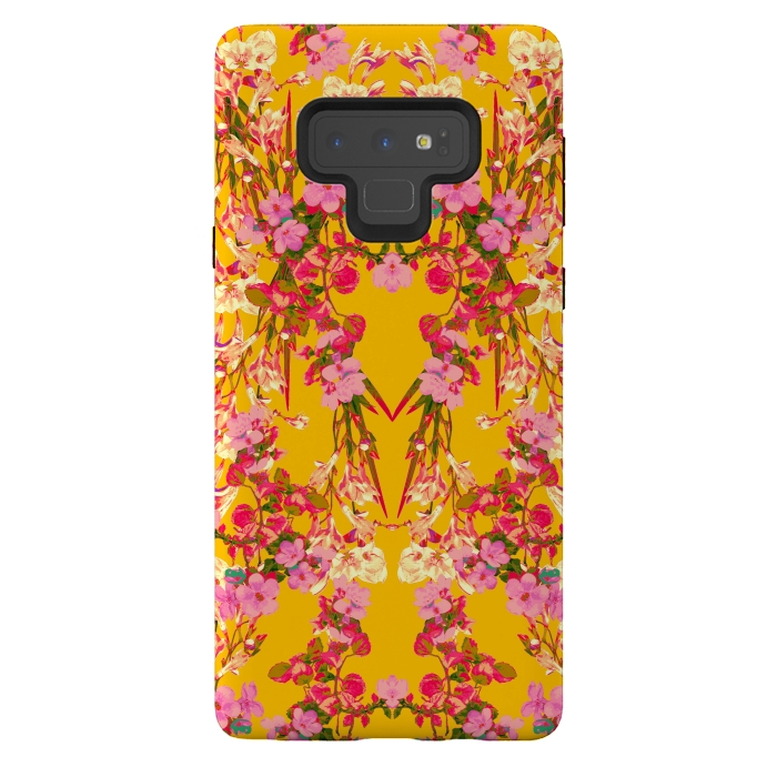 Galaxy Note 9 StrongFit Floral Decor by Zala Farah