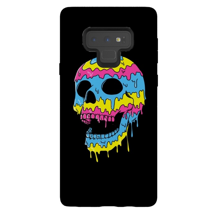 Galaxy Note 9 StrongFit Melted Skull by Coffee Man
