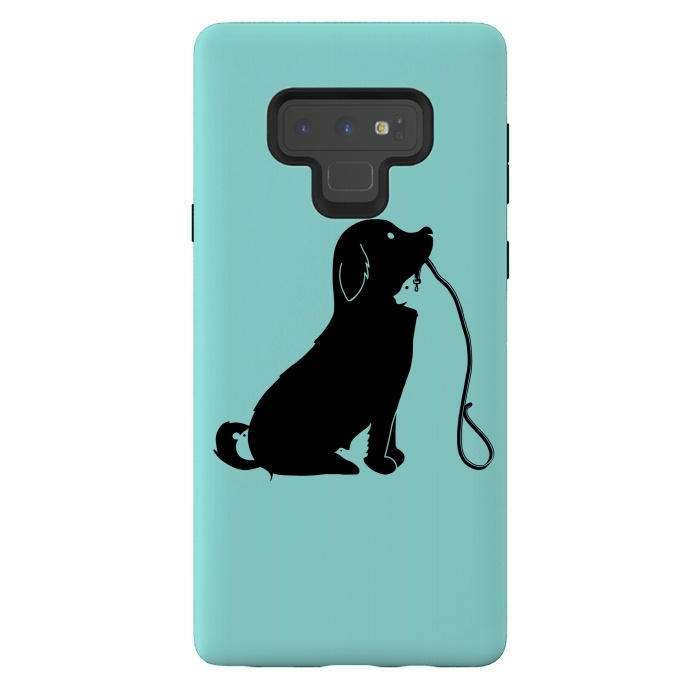 Galaxy Note 9 StrongFit Animals green by Coffee Man