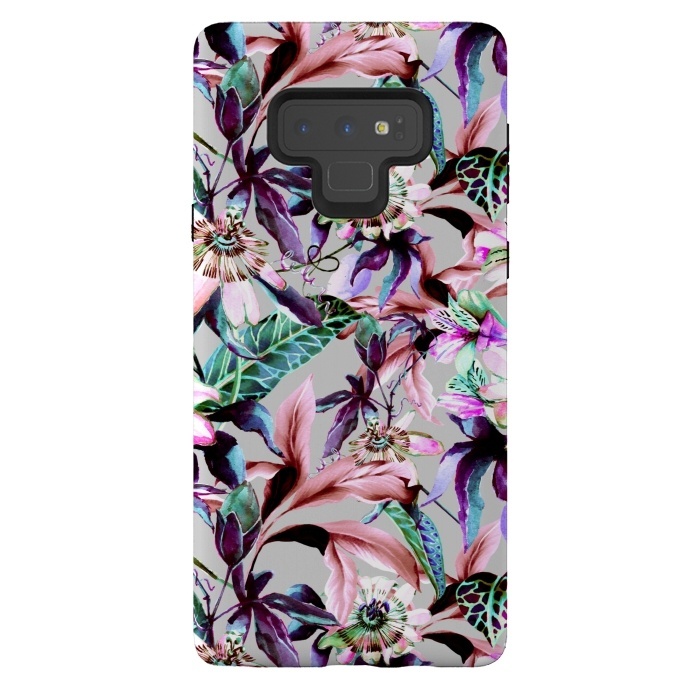 Galaxy Note 9 StrongFit Violet botanical paradise by Mmartabc