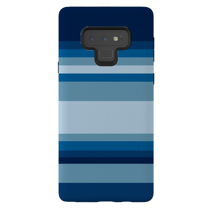 Galaxy Note 9 StrongFit Blue stripes by Dhruv Narelia