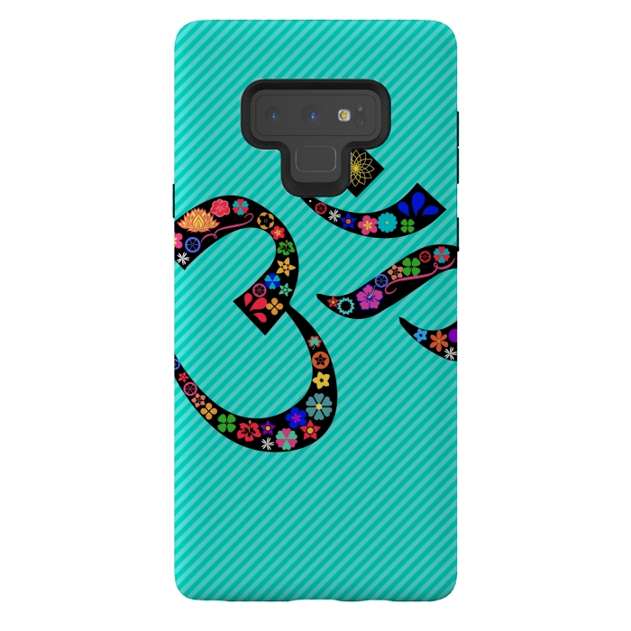 Galaxy Note 9 StrongFit floral om designs by MALLIKA