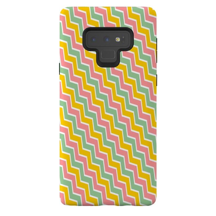 Galaxy Note 9 StrongFit Colorful Chavron by Dhruv Narelia
