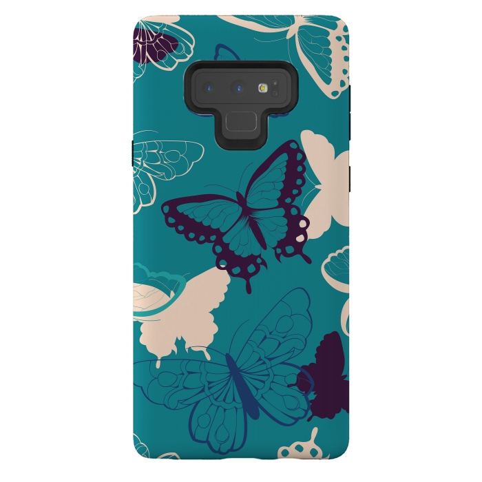 Galaxy Note 9 StrongFit Butterfly Garden 003 by Jelena Obradovic
