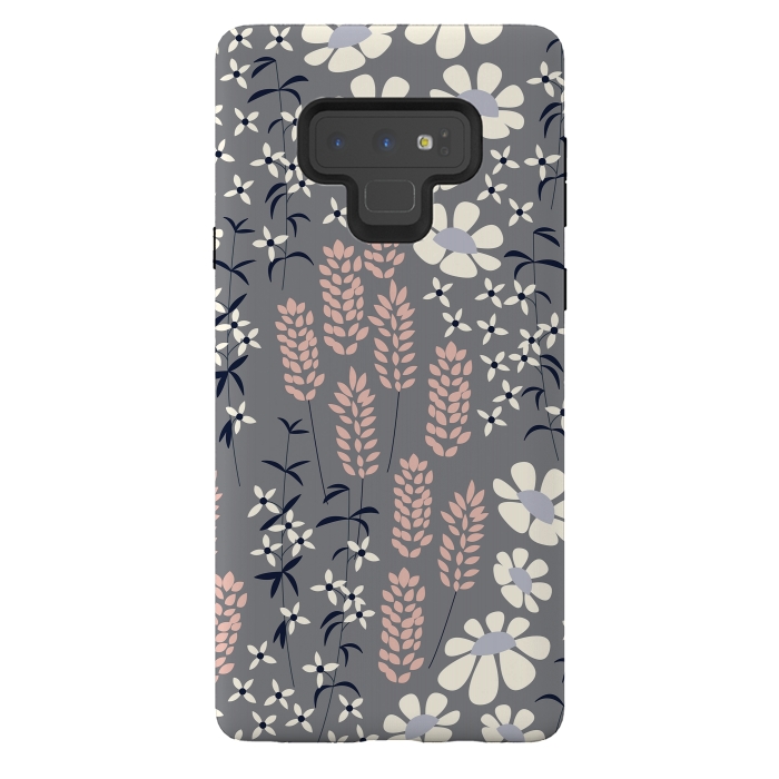 Galaxy Note 9 StrongFit Spring Garden Gray by Jelena Obradovic