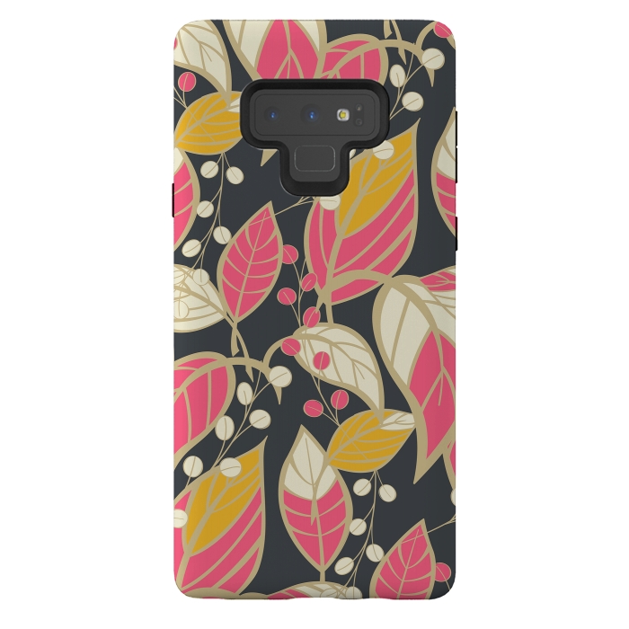 Galaxy Note 9 StrongFit Romantic Floral Dark by Jelena Obradovic