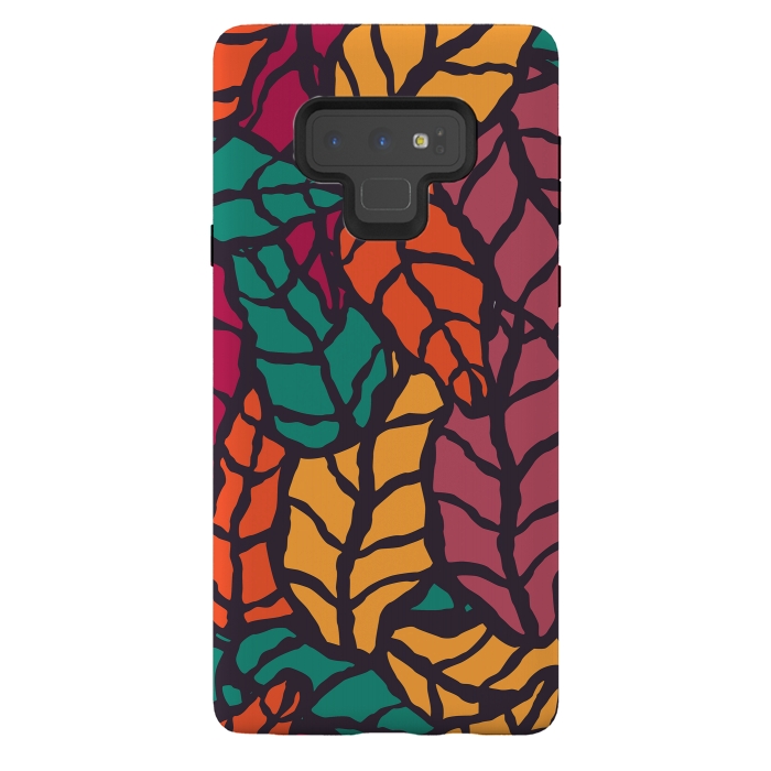 Galaxy Note 9 StrongFit Vibrant Leaves by Jelena Obradovic