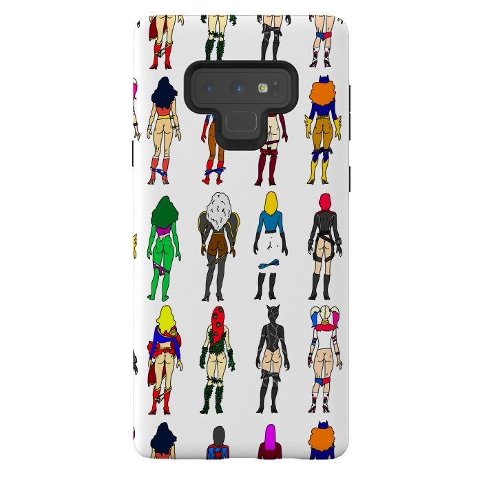 Galaxy Note 9 StrongFit Superhero Butts - Girls by Notsniw