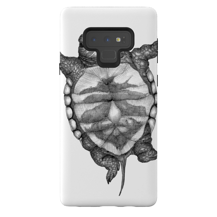 Galaxy Note 9 StrongFit Little Baby Turtle  by ECMazur 