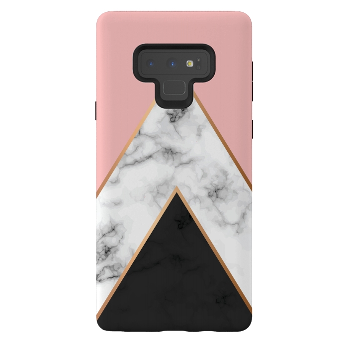 Galaxy Note 9 StrongFit Marble Geometry 010 by Jelena Obradovic