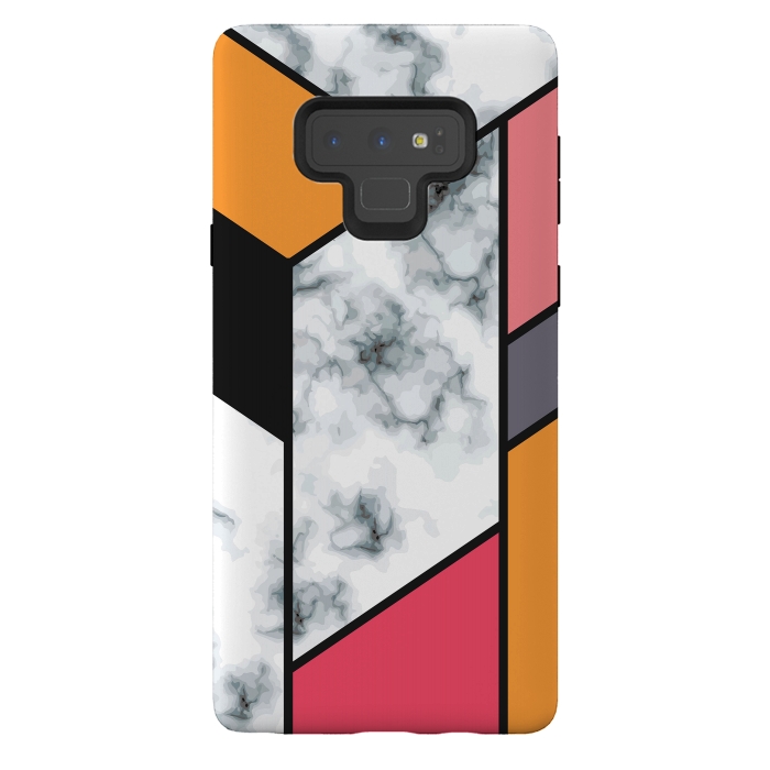 Galaxy Note 9 StrongFit Marble Geometry 012 by Jelena Obradovic