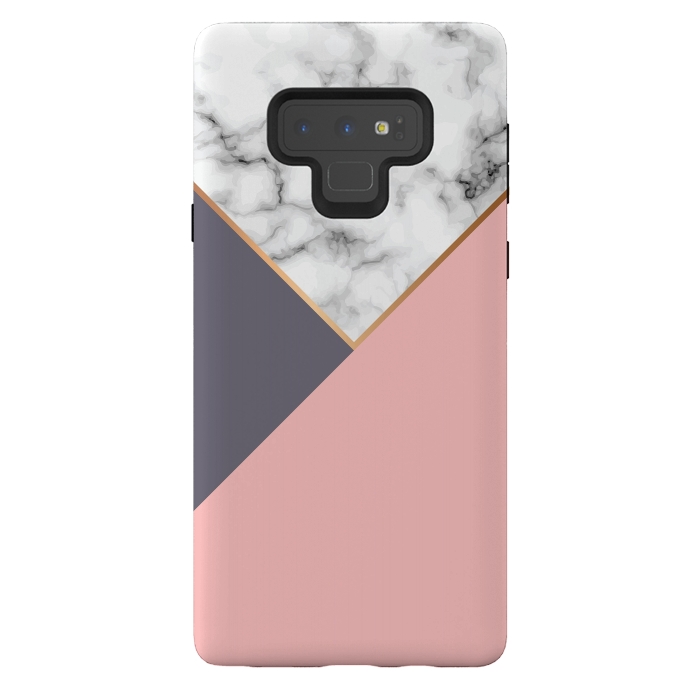 Galaxy Note 9 StrongFit Marble Geometry 017 by Jelena Obradovic