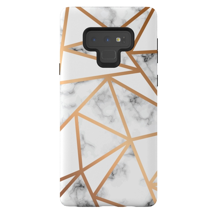 Galaxy Note 9 StrongFit Marble Geometry 021 by Jelena Obradovic