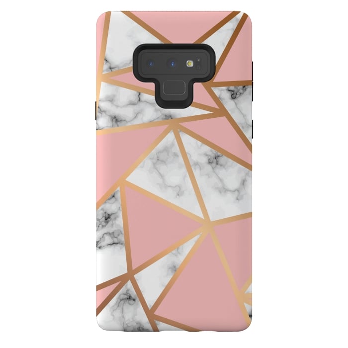 Galaxy Note 9 StrongFit Marble Geometry 022 by Jelena Obradovic