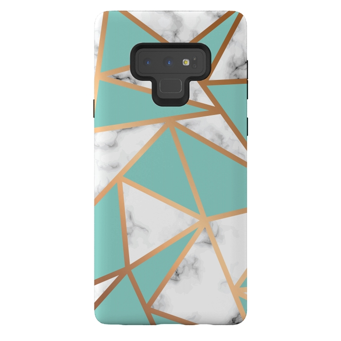 Galaxy Note 9 StrongFit Marble Geometry 023 by Jelena Obradovic