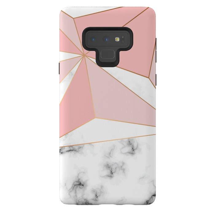 Galaxy Note 9 StrongFit Marble Geometry 042 by Jelena Obradovic