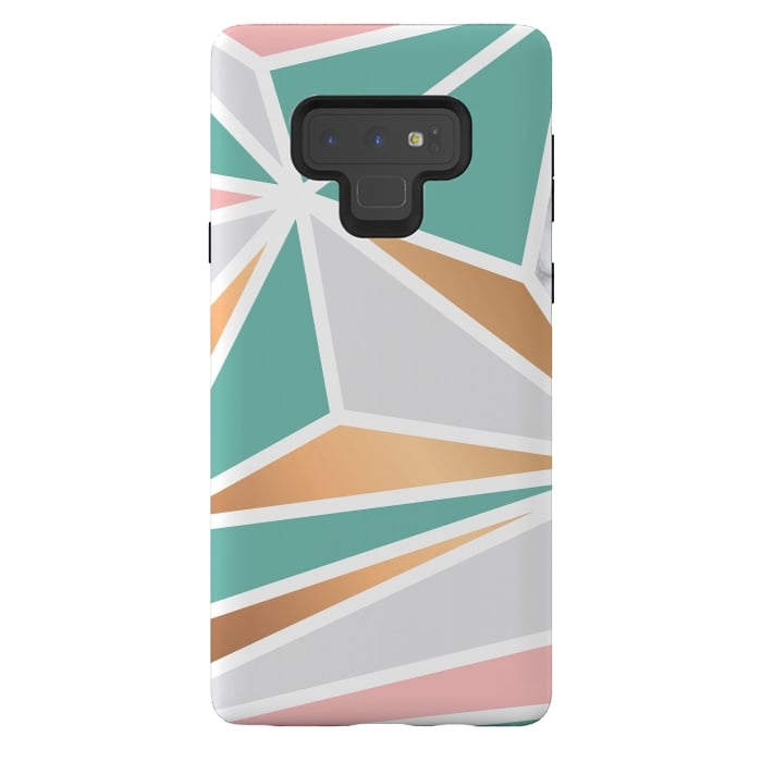 Galaxy Note 9 StrongFit Marble Geometry 048 by Jelena Obradovic